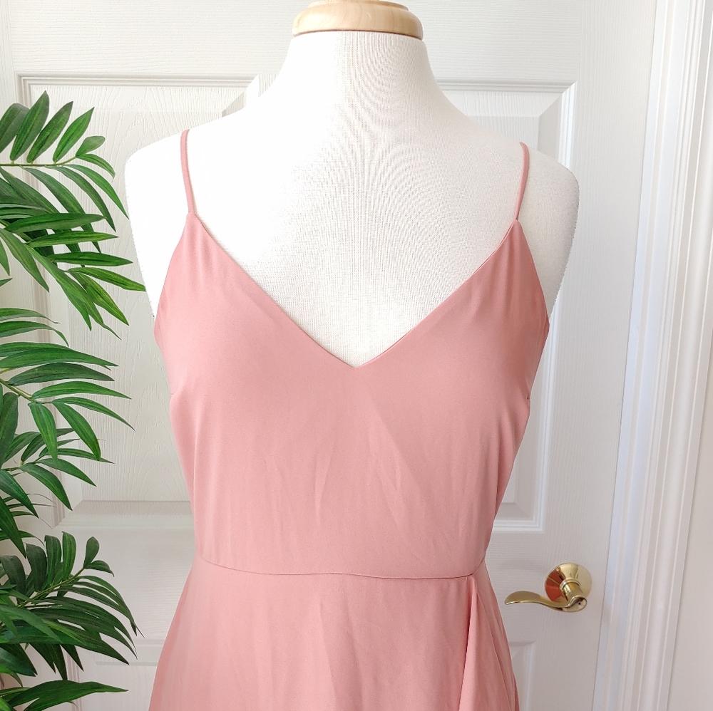 (SOLD) Express Ruffle Slit Maxi Dress Size 8 - Picture 2 of 7